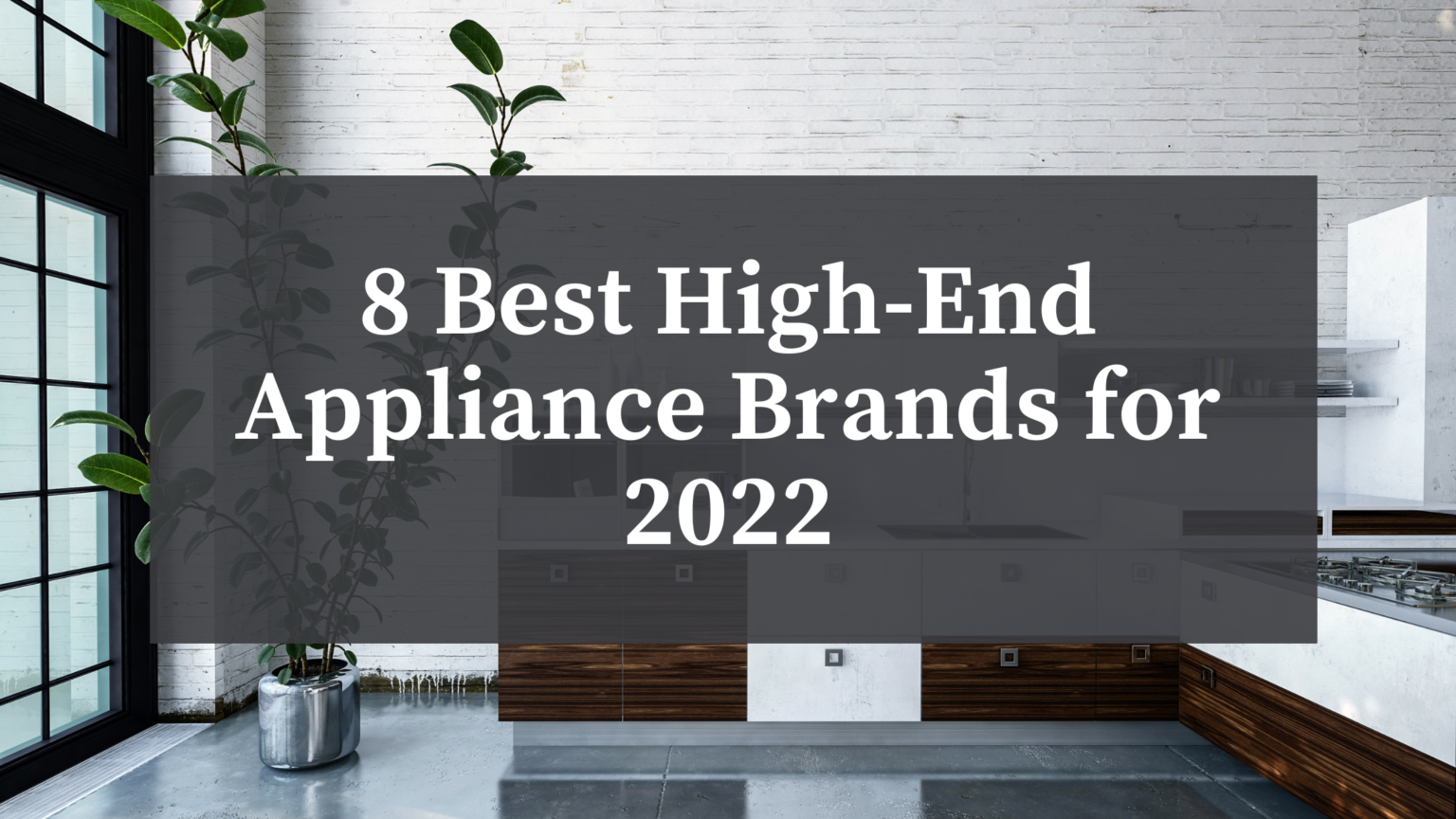 8 Best High End Appliance Brands for 2022