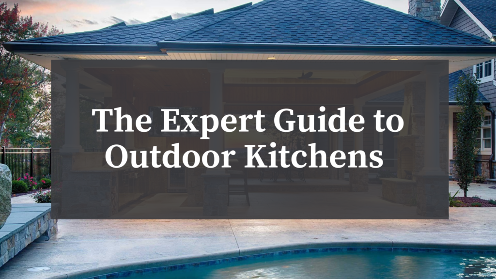 An outdoor kitchen
