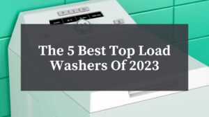 top load washer in a laundry room in a home with large capacity