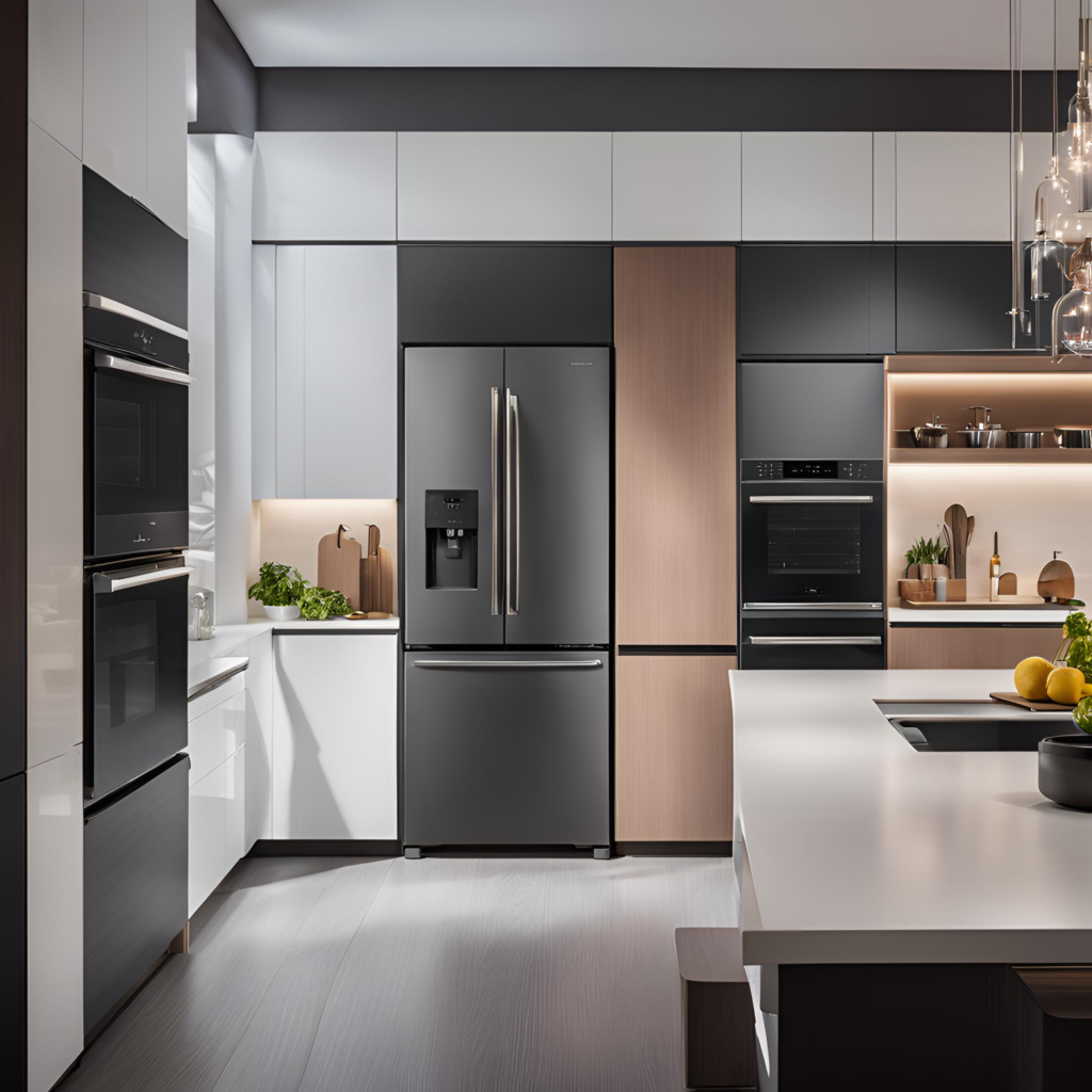 Smart appliances in modern kitchen